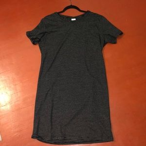 Black and white fitted dress